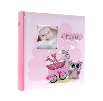Фотоальбом 10x15см 200 фото GEDEON KD46200 OWL PINK