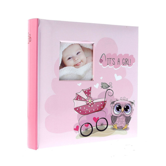 Фотоальбом 10x15см 200 фото GEDEON KD46200 OWL PINK
