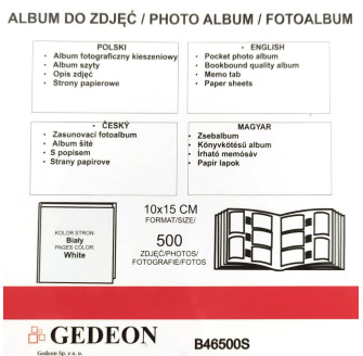 Фотоальбом 10x15см 500 фото GEDEON B46500S BOTANICAL
