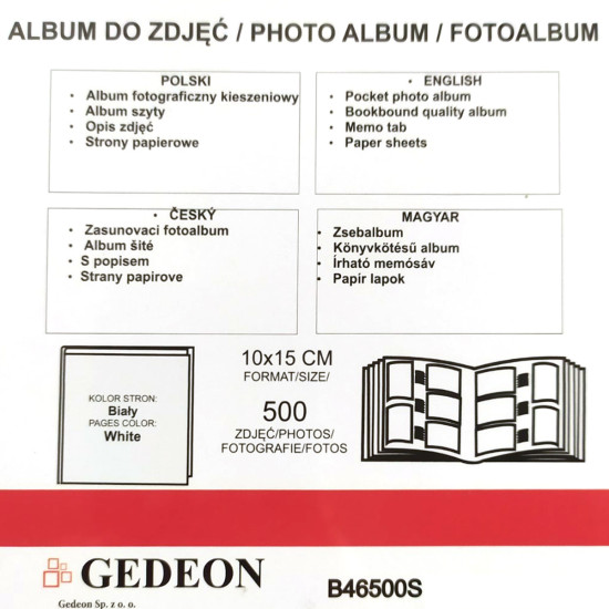 Фотоальбом 10x15см 500 фото GEDEON B46500S BOTANICAL