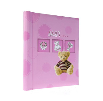 Фотоальбом самоклейка 40стор. 23x28см GEDEON DRS20 BEAR-5 pink