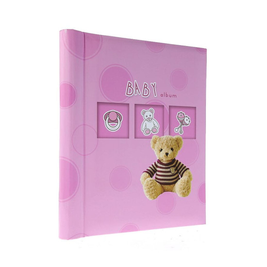 Фотоальбом самоклейка 40стор. 23x28см GEDEON DRS20 BEAR-5 pink