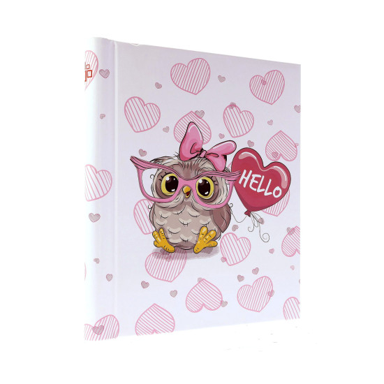 Фотоальбом магнітний 40стор. 23x28см GEDEON DRS20 HELLO OWL PINK