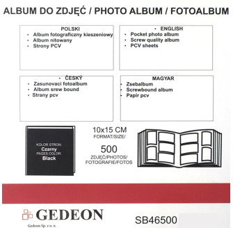 Фотоальбом 10x15см 500 фото GEDEON SB46500 ART118