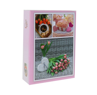 Фотоальбом 10х15см 100 фото GEDEON DPH46100 VINTAGE FLOWER pink