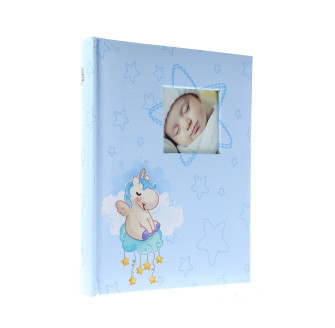Фотоальбом 10x15см 200 фото GEDEON B46200S UNICORN BLUE