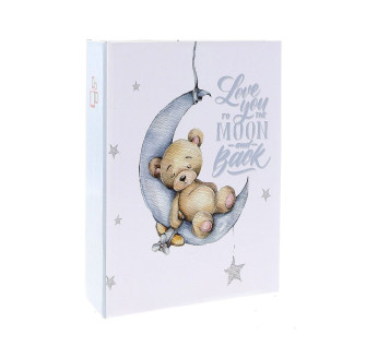 Фотоальбом 10x15см 100 фото GEDEON DPH46100 TEDDY MOON silver