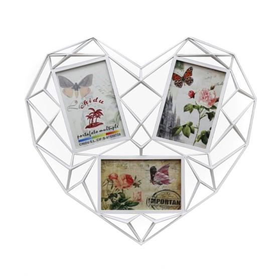 Мультирамка на 3 фото EVG INNO ZB-3-3841 Heart