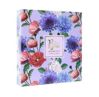 Фотоальбом самоклейка 100 стор. 23x29см GEDEON DRS50 FLOWER 10 violet