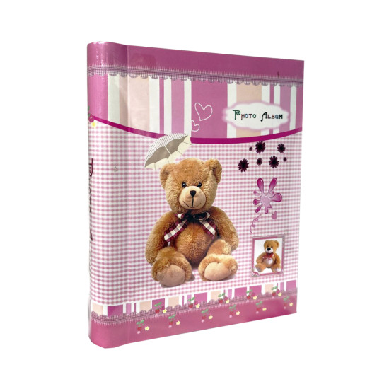 Фотоальбом самоклейка 60стор. 23x28см GEDEON DRS30 BEAR pink