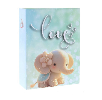 Фотоальбом 10x15см 100 фото GEDEON DPH46100 HEART LOVE blue