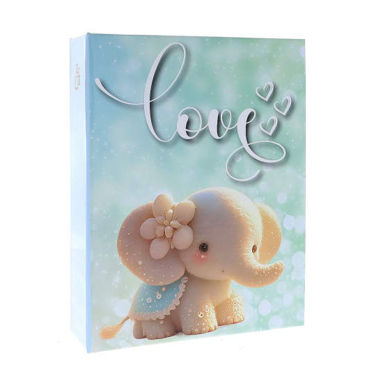 Фотоальбом 10x15см 304 фото GEDEON DPH46304/2 HEART LOVE blue
