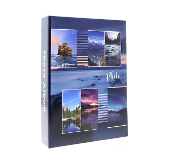 Фотоальбом 10х15см 100 фото GEDEON MM46100 SCENERY blue