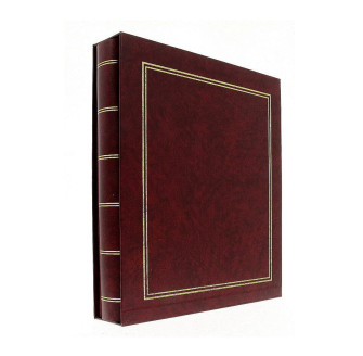 Фотоальбом 10x15см 500 фото GEDEON CR46500WB V-1 burgundy (в коробці)