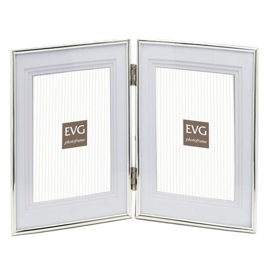 Рамка для 2 фото 10x15см EVG ONIX S15 Double Silver