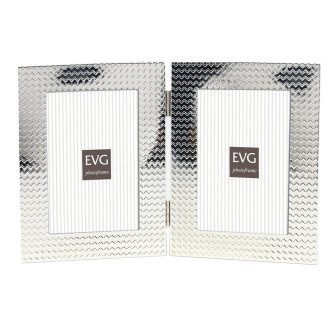 Рамка для 2 фото 10x15см EVG ONIX S16 Double Silver