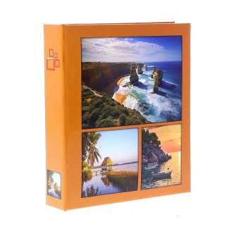 Фотоальбом 10x15см 304 фото GEDEON DPH46304/2 ISLAND NEW orange